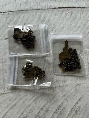 The Giving Keys Antique Brass Necklace And 2 Bracelet Set